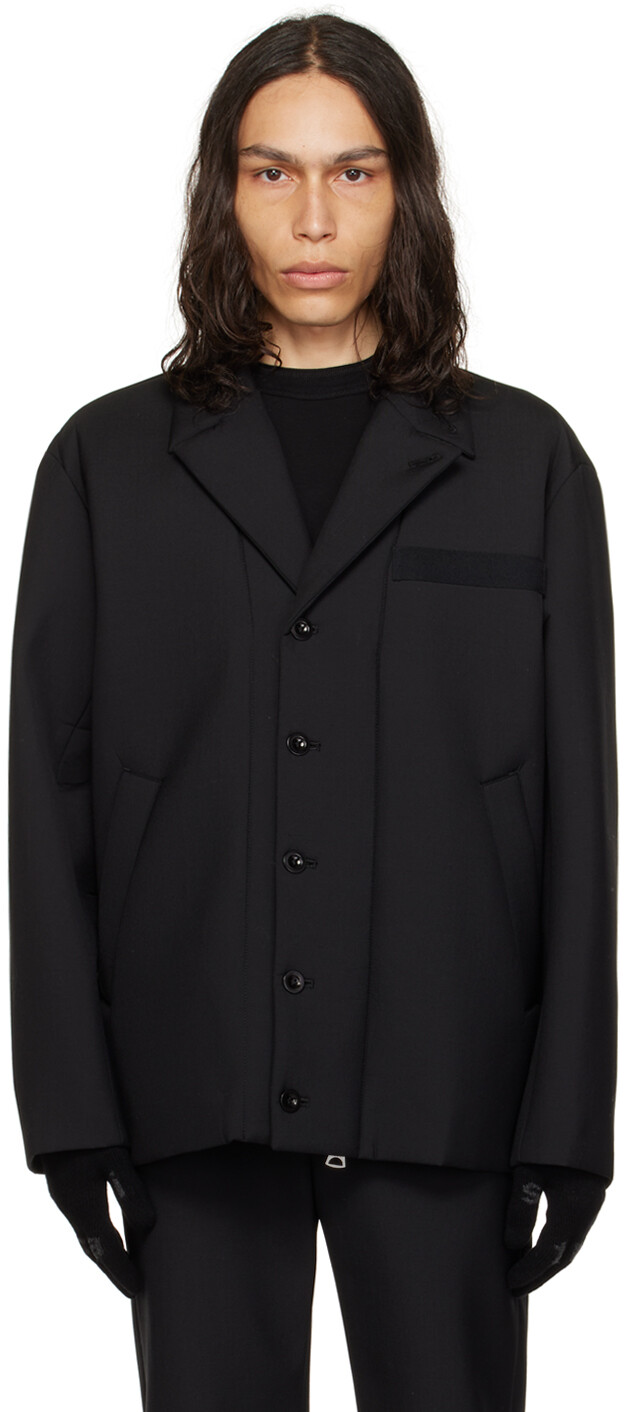 

Черный костюмный пиджак sacai