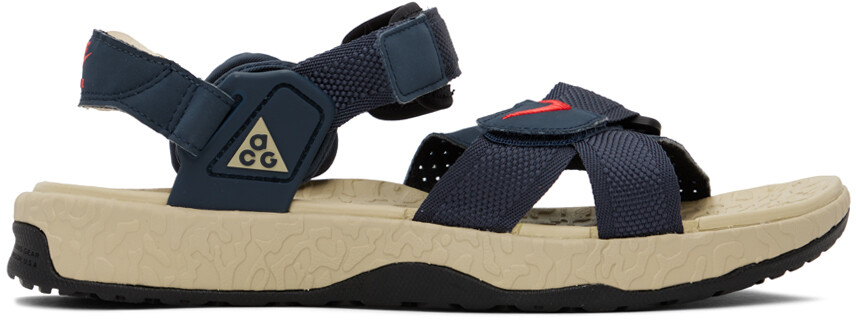 

Темно-синие сандалии Nike Air Deschutz+