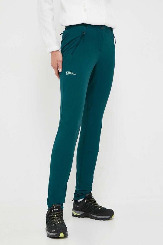 Уличные брюки Geigelstein Jack Wolfskin, зеленый уличные брюки active track jack wolfskin черный