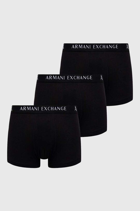 

Комплект из трех боксеров Armani Exchange, черный