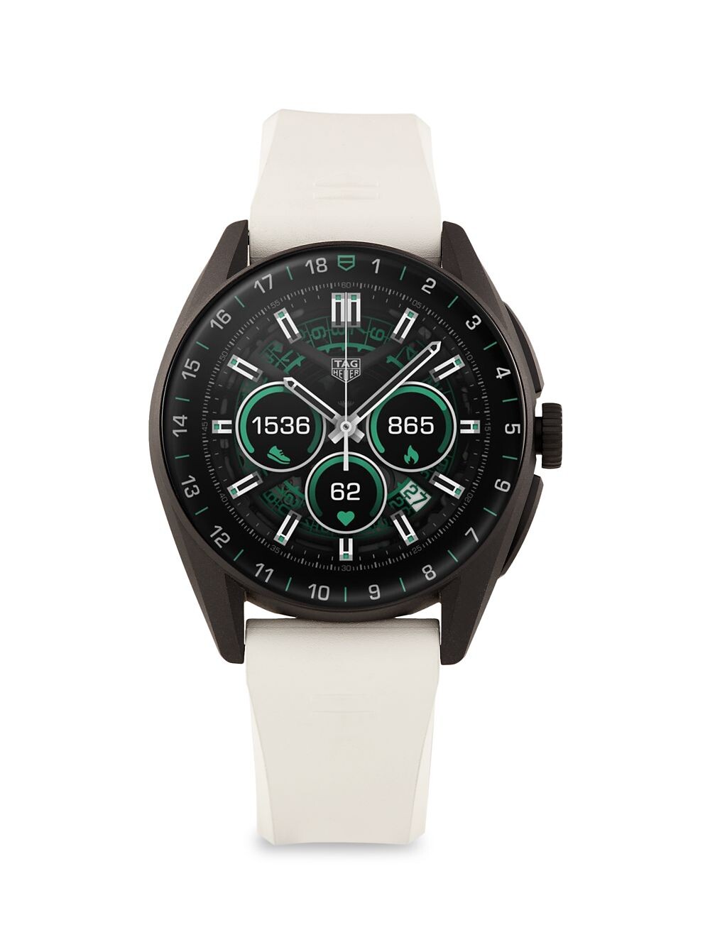 

Смарт-часы Connected Golf Edition из титана и резины TAG Heuer, белый