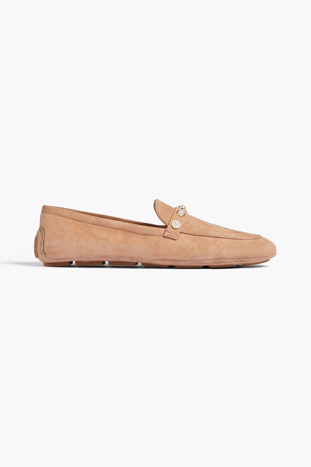 

Лоферы из искусственной жемчужины Stuart Weitzman, песок