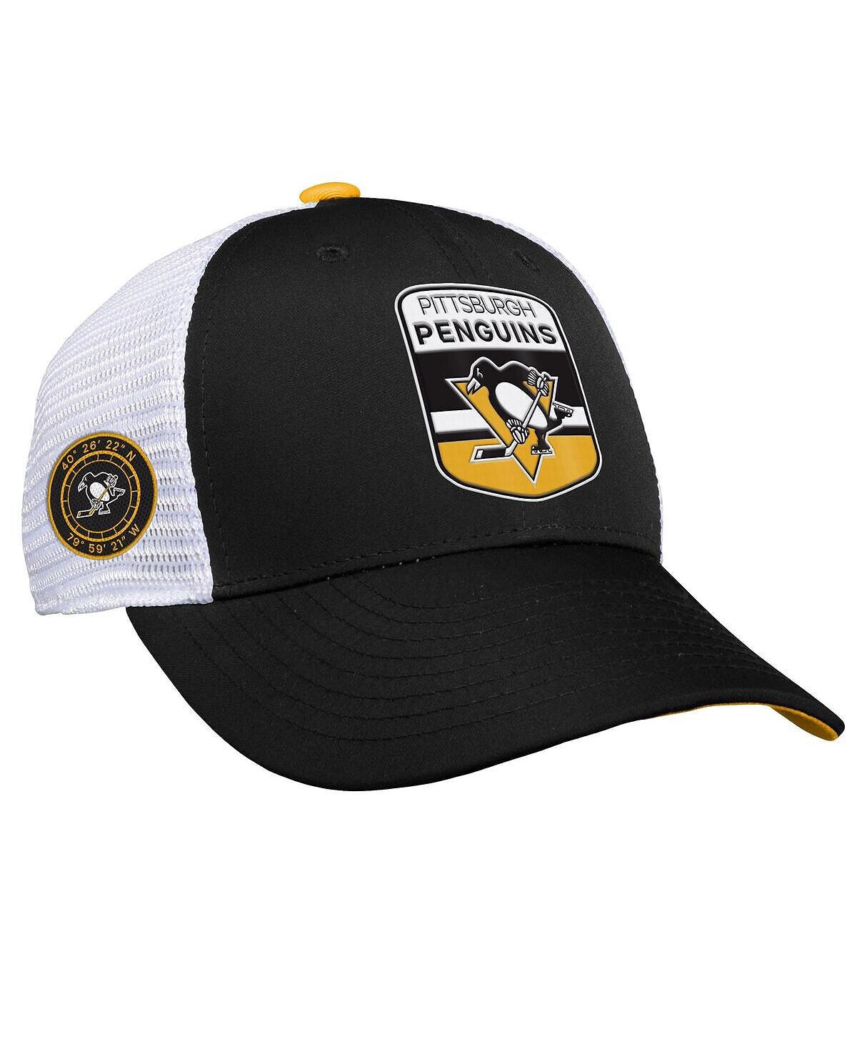 

Молодёжь Блэк Питтсбург Пингвинз Драфт НХЛ 2023 года на сцене Кепка Trucker Snapback Outerstuff