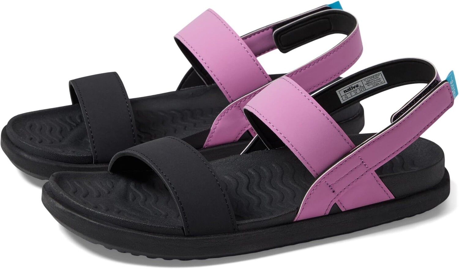 

Сандалии на плоской подошве Ellis Sugarlite Native Shoes, цвет Winterberry Pink/Jiffy Black