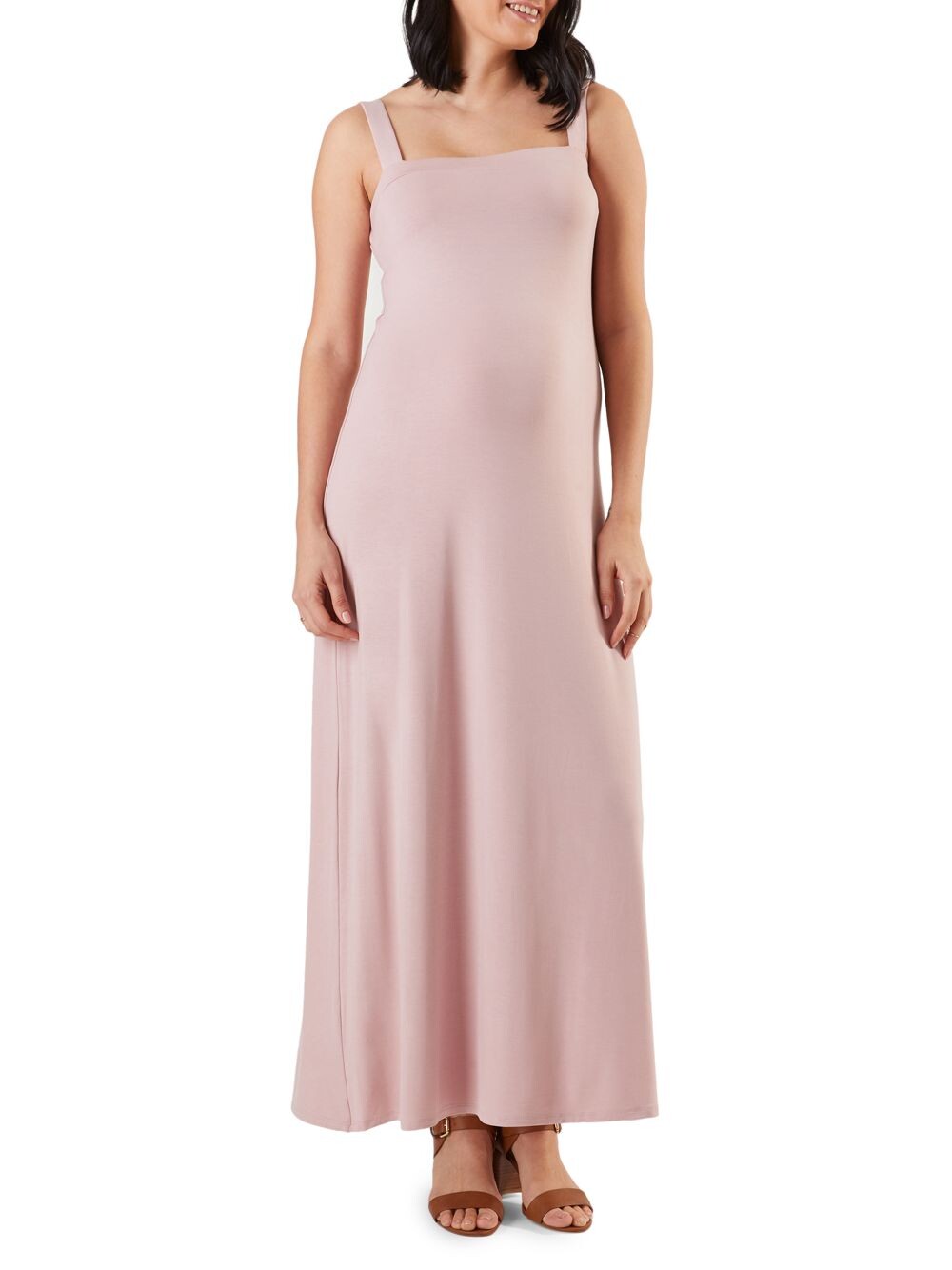 

Платье макси Cara для беременных Stowaway Collection Maternity, роза