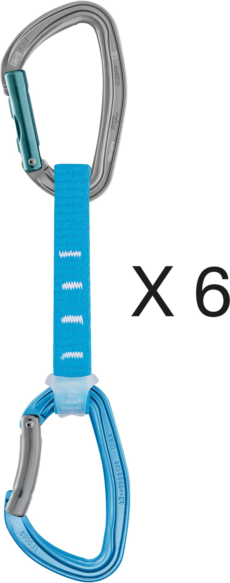 Оттяжки Djinn Axess — набор из 6 шт. Petzl, синий фазовые оттяжки комплект из 6 шт trango мультиколор