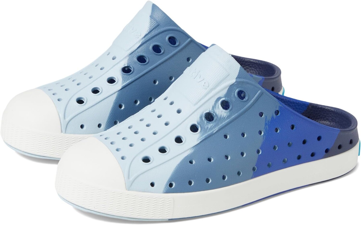 

Походная обувь Native Shoes Kids Jefferson Clog Marble, цвет Oasis Adventure Marble/Shell White