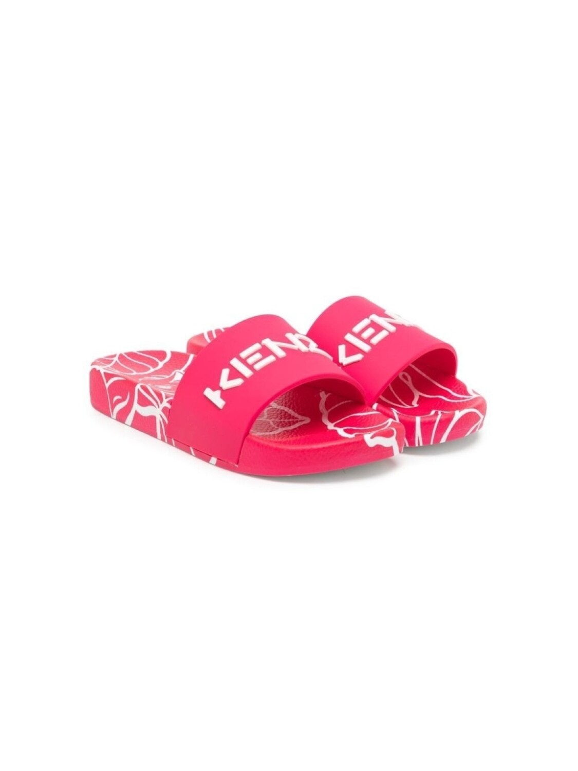 

Kenzo Kids шлепанцы с логотипом, розовый
