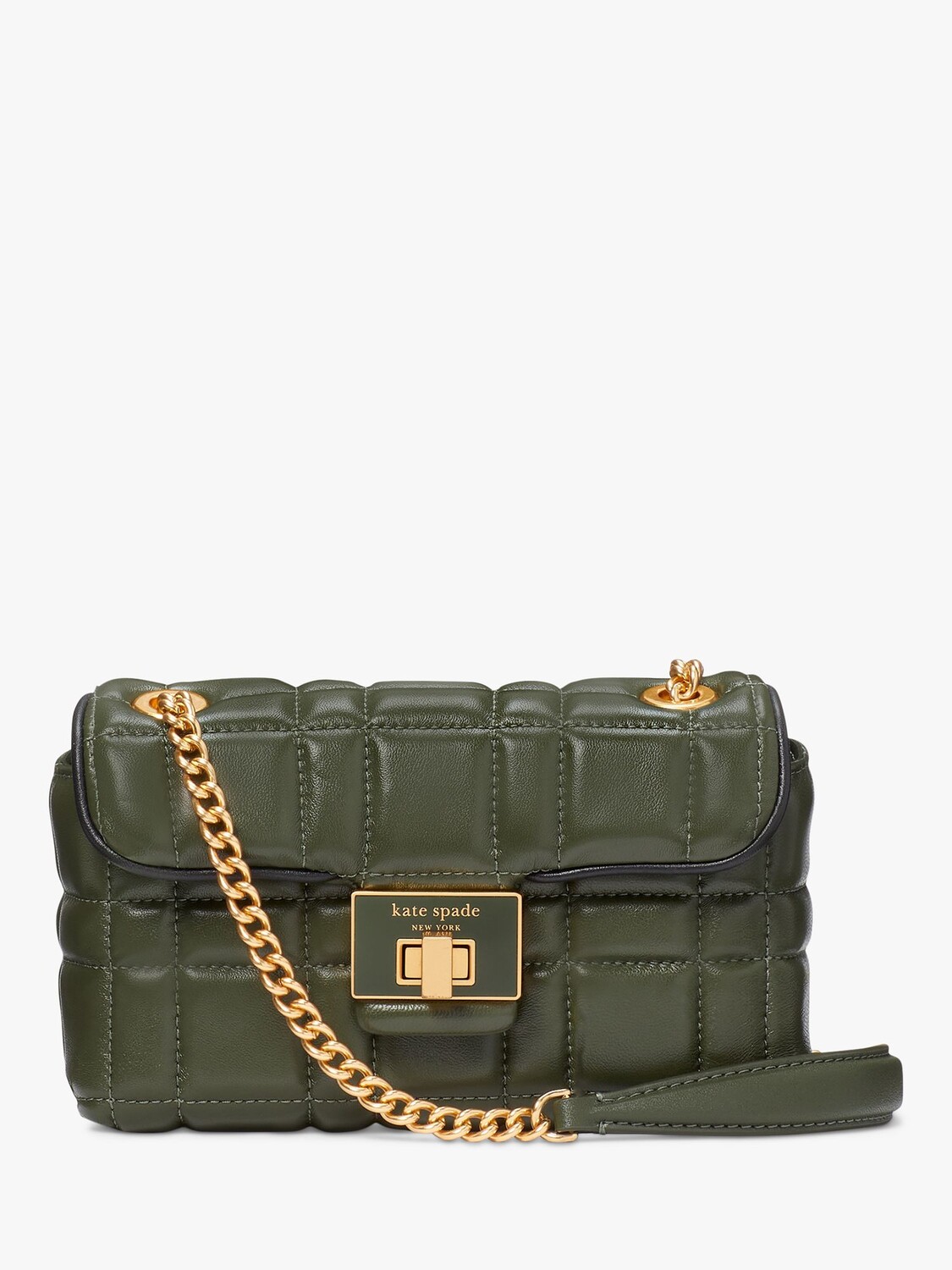 

Маленькая стеганая сумка на плечо Evelyn kate spade new york, бонсай