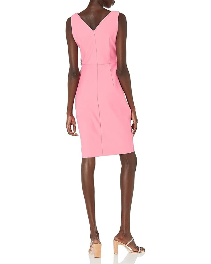 

Платье Alex Evenings Petite Short Slimming Dress with Side Ruched Skirt, цвет Guava