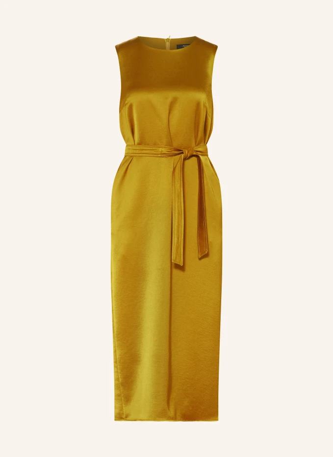 Атласное платье baiardo Weekend Maxmara, желтый