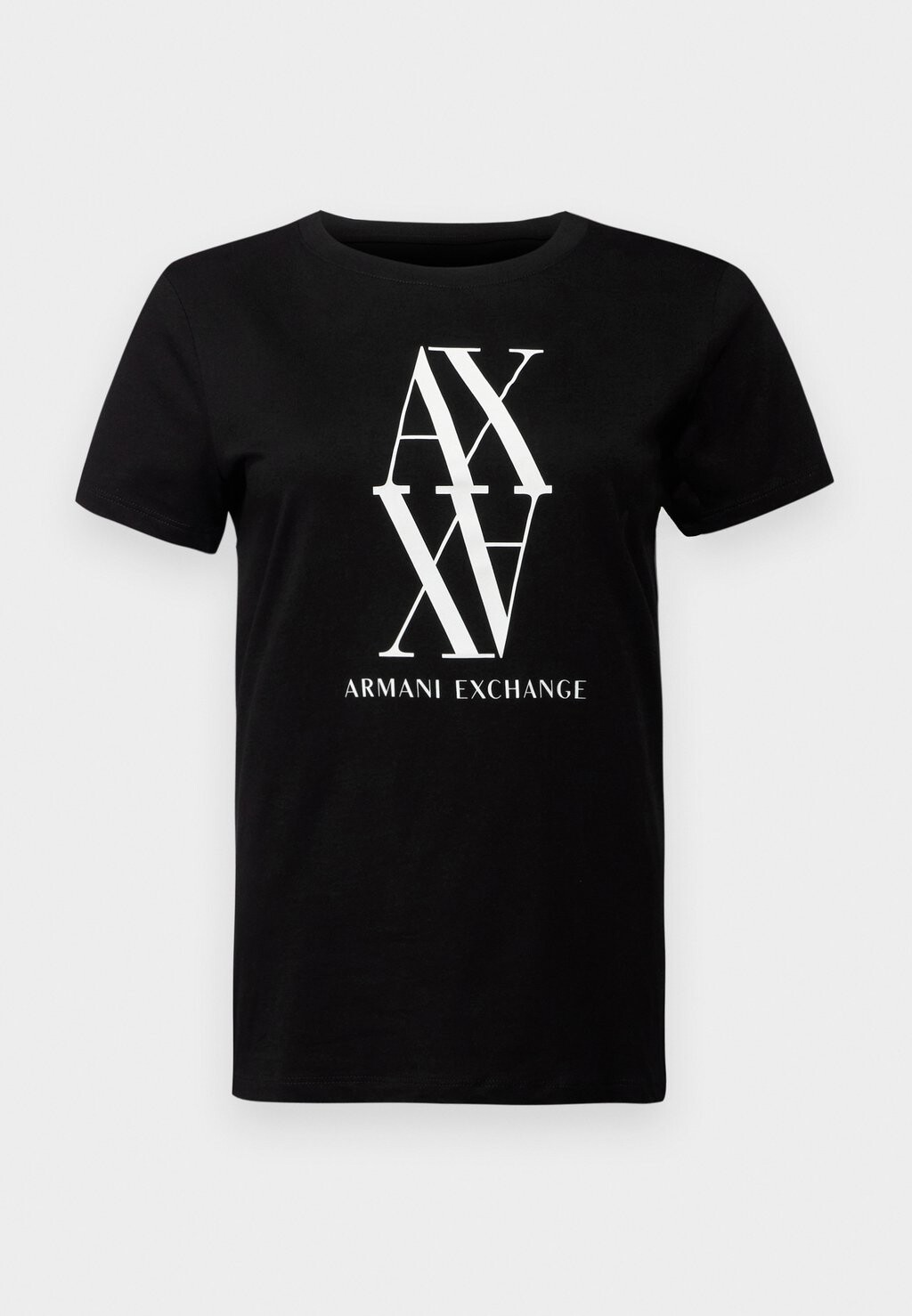 

Принт на футболке Armani Exchange, черный