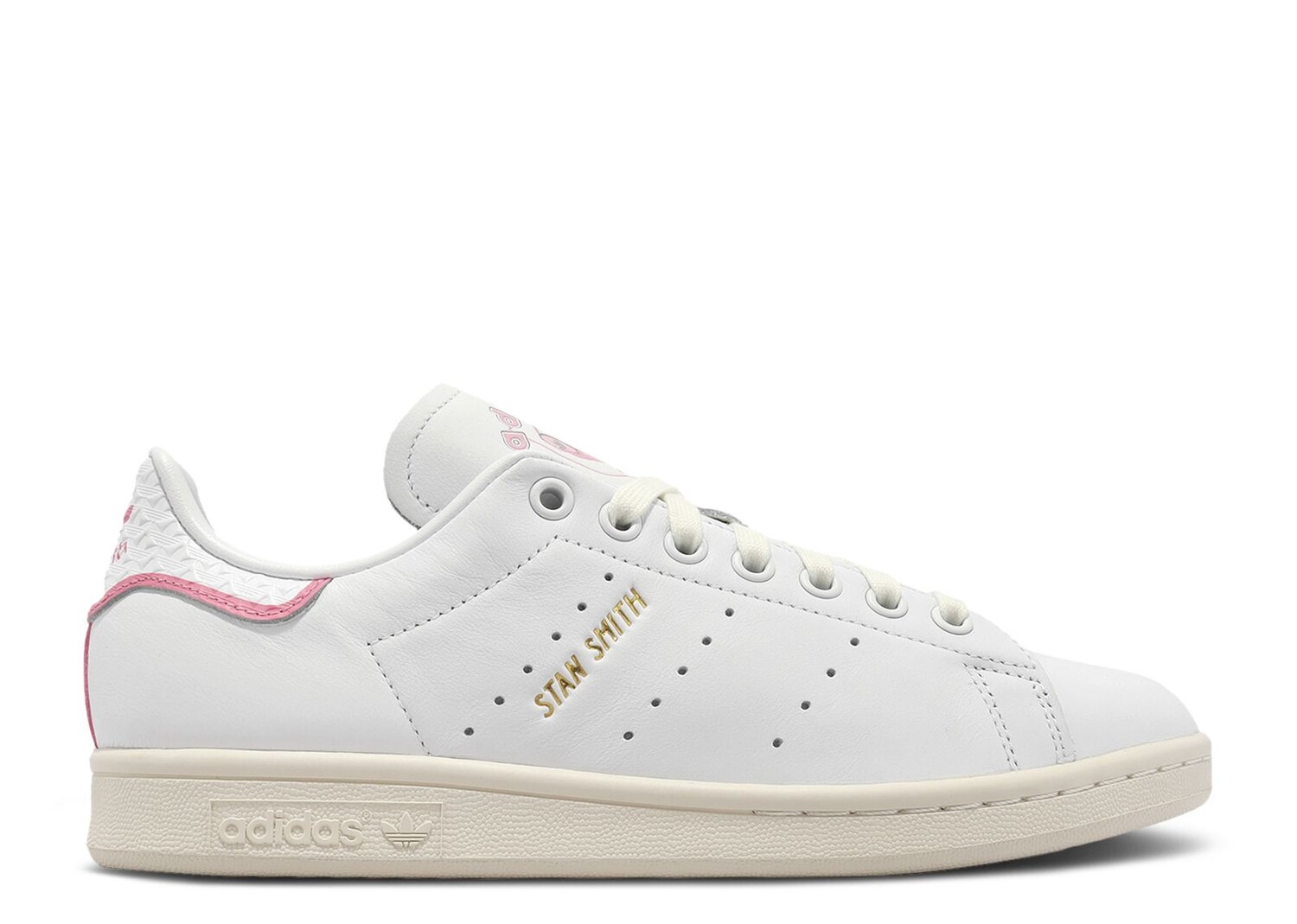 

Кроссовки adidas Stan Smith 'White Pink Debossed Heel', белый