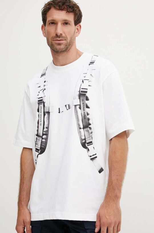 

Хлопковая футболка G-Star Raw, белый