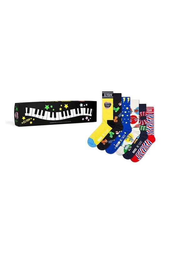 

Носки из коллаборации с Elton John, 6 шт. Happy Socks, мультиколор