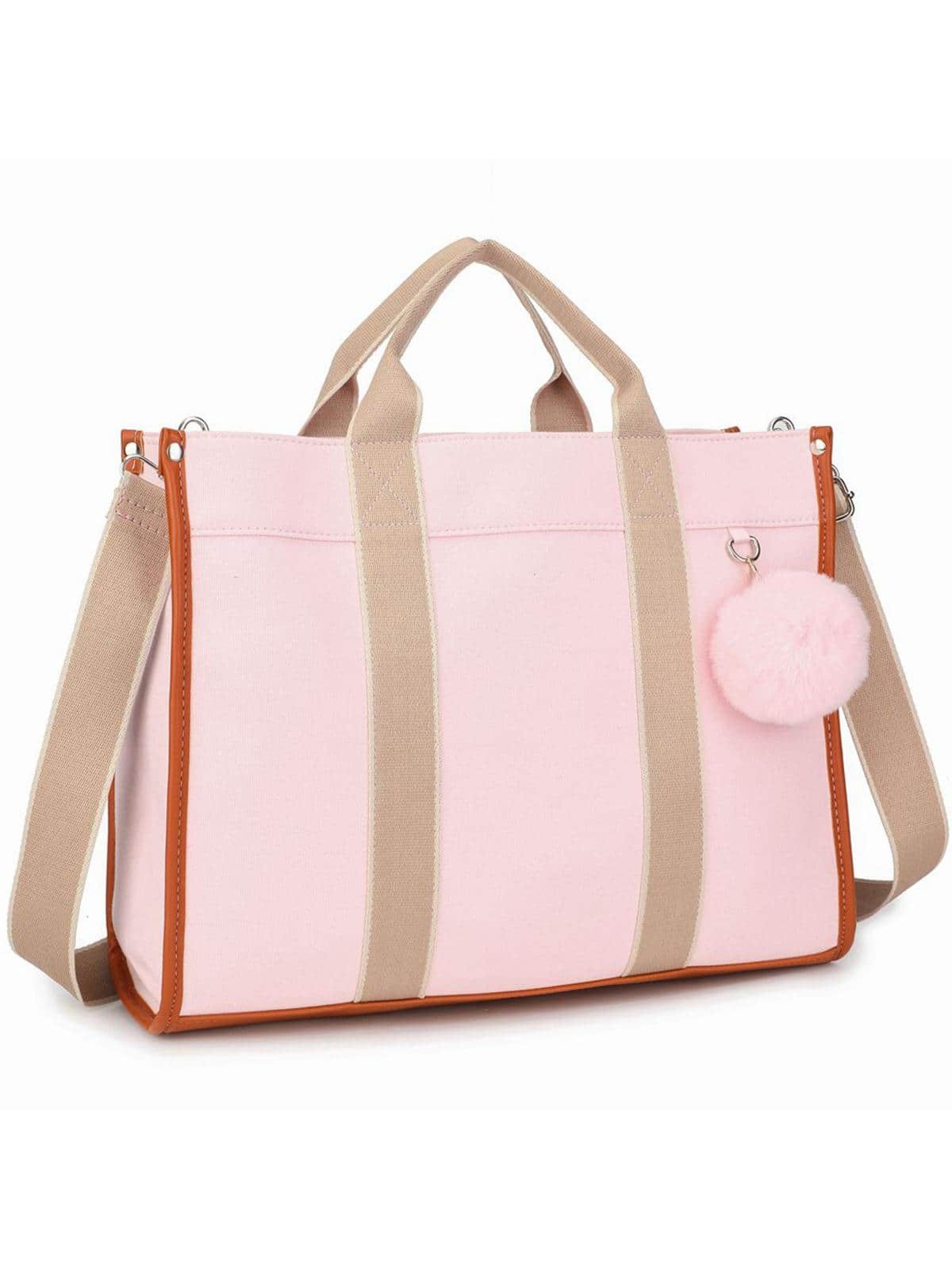 цена Минималистичная большая сумка для ноутбука для женщин, детский розовый