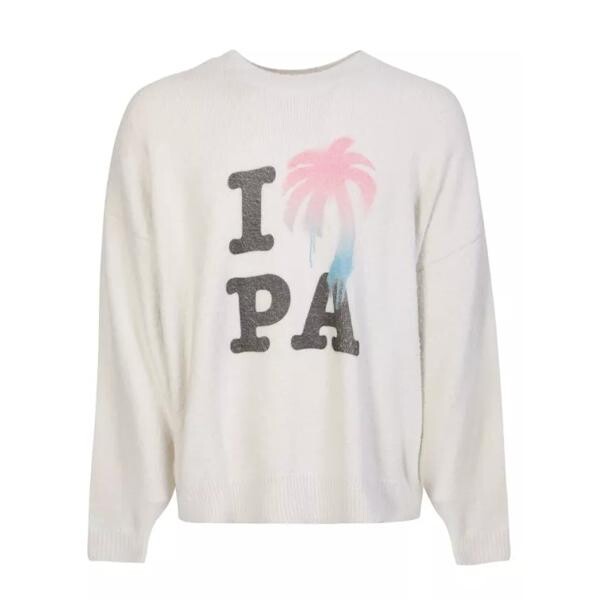 

Пулловер i love pa crewneck pullover Palm Angels, белый