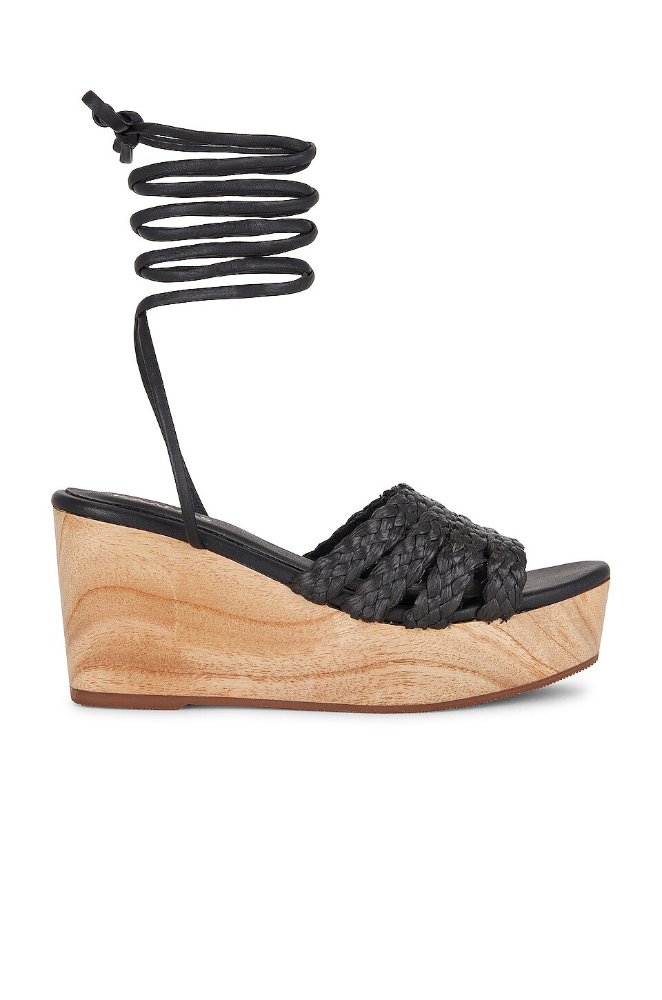

Туфли Kaanas Sofia Flatform Wrap Around, черный