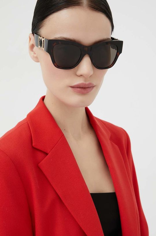 Солнечные очки Versace, коричневый