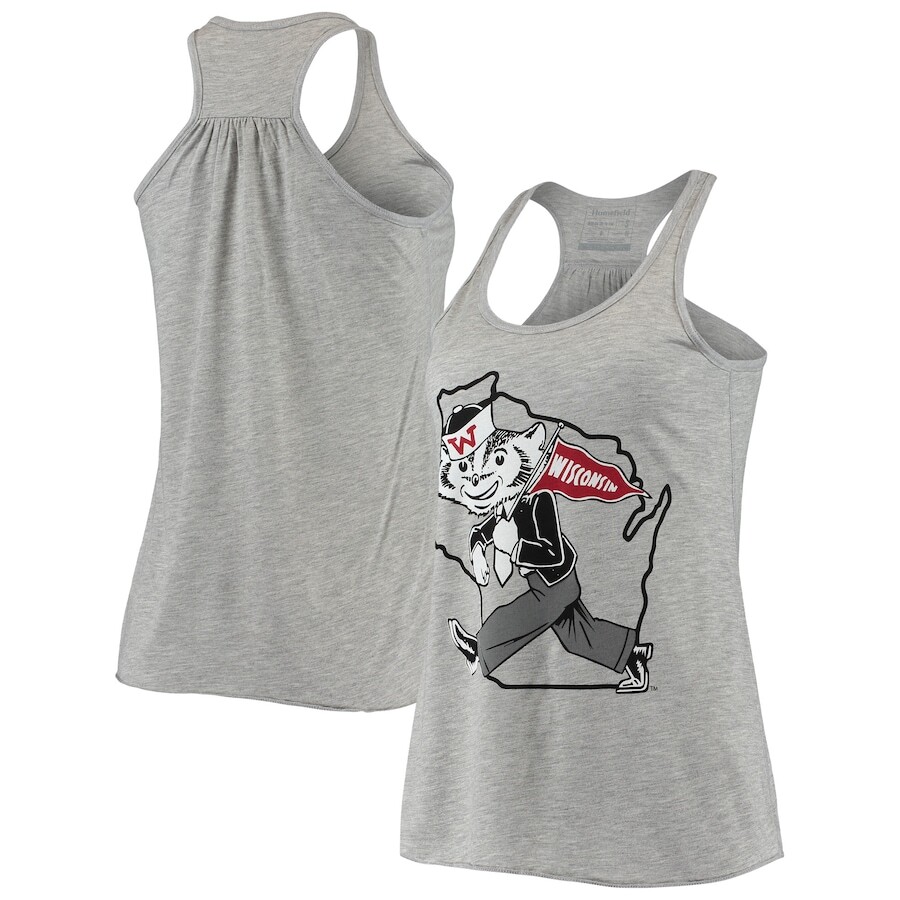 

Топ Homefield Wisconsin Badgers, пепельный