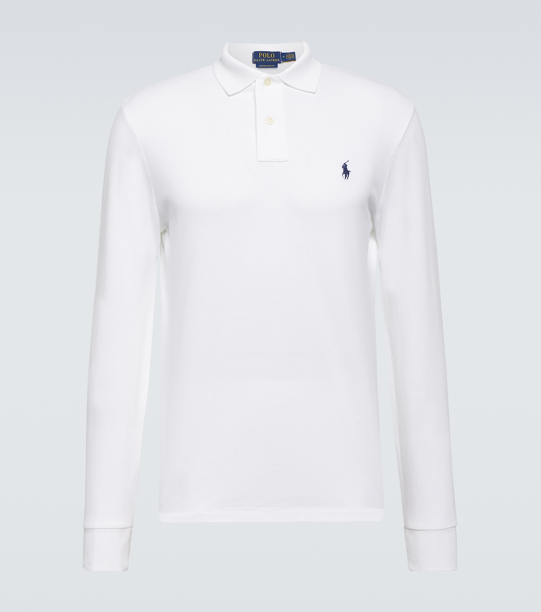 Хлопковая рубашка-поло Polo Ralph Lauren, белый цена и фото