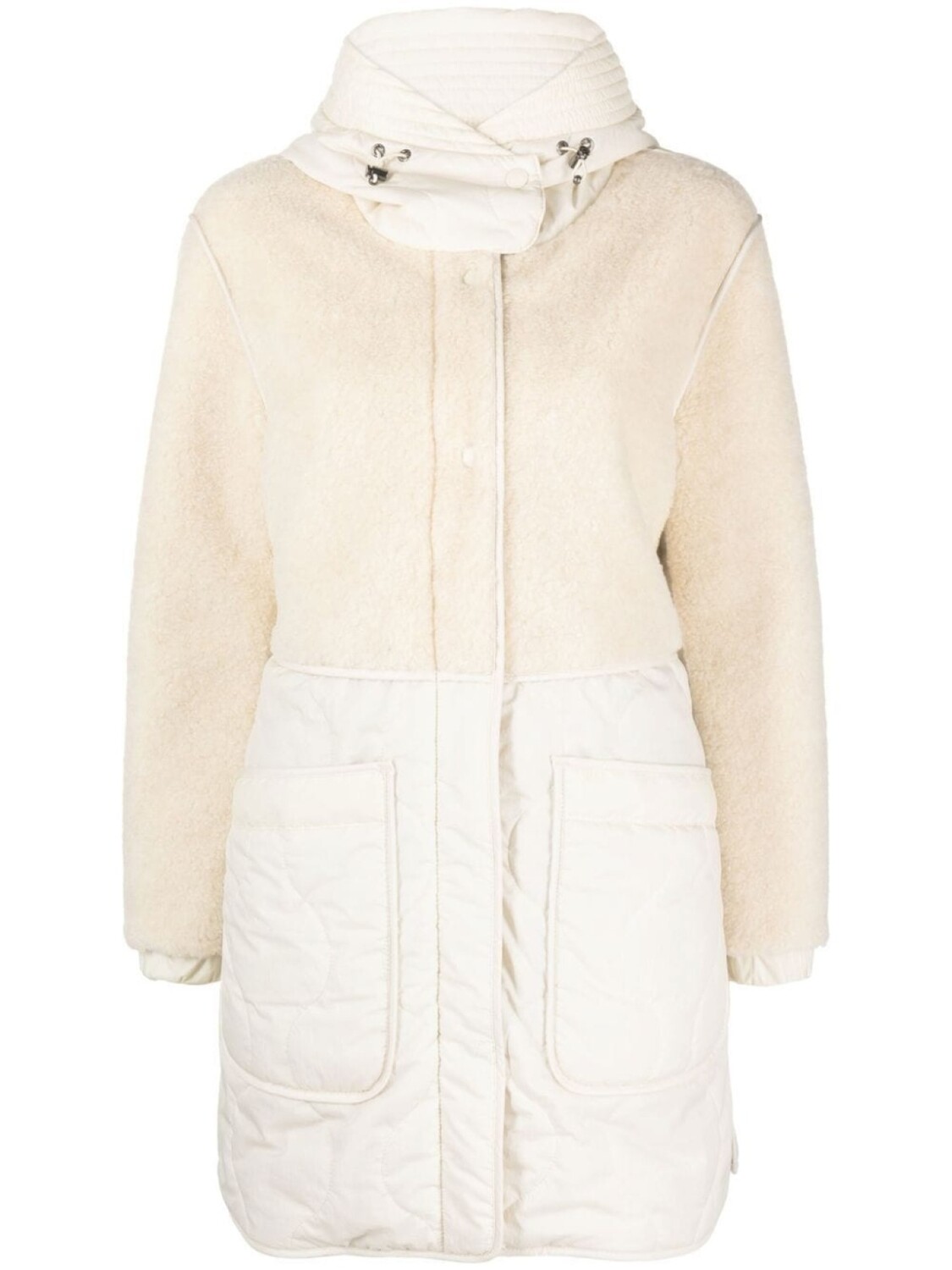 

Woolrich парка Alba со вставками, нейтральный цвет