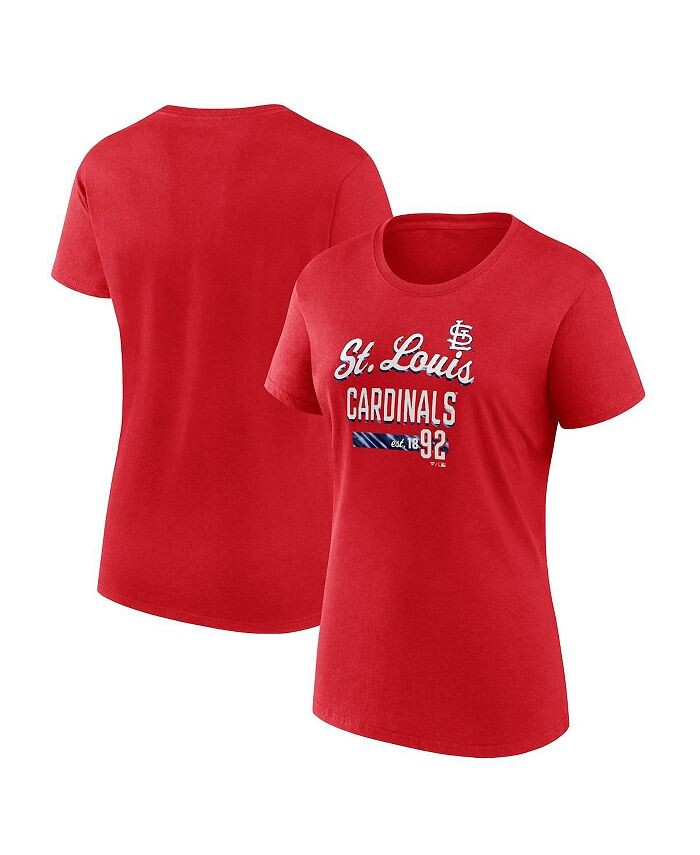 

Женская красная футболка с логотипом St. Louis Cardinals Fanatics, красный