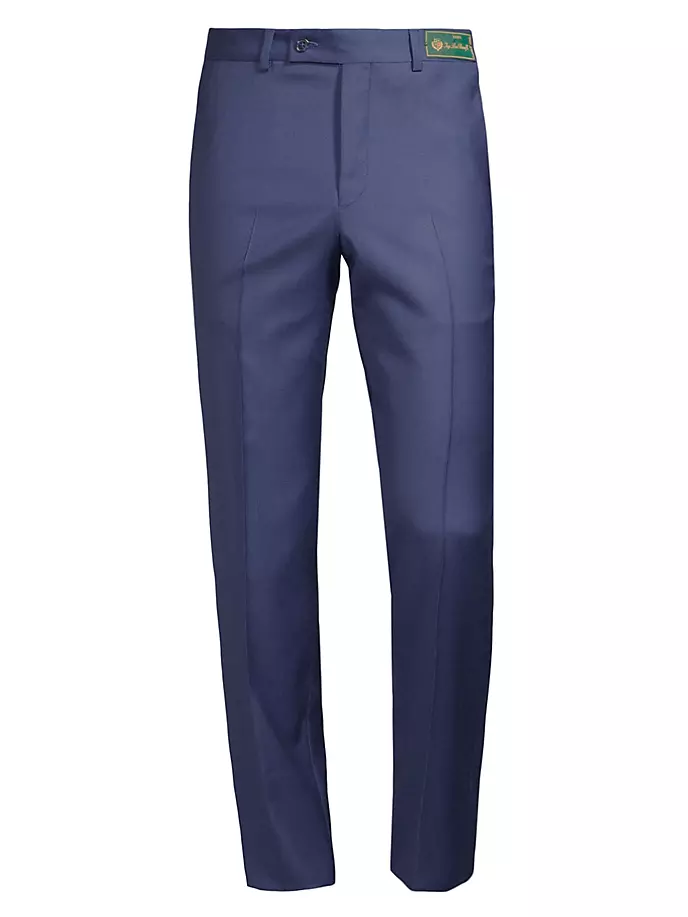цена КОЛЛЕКЦИЯ Шерстяные базовые брюки Saks Fifth Avenue, синий