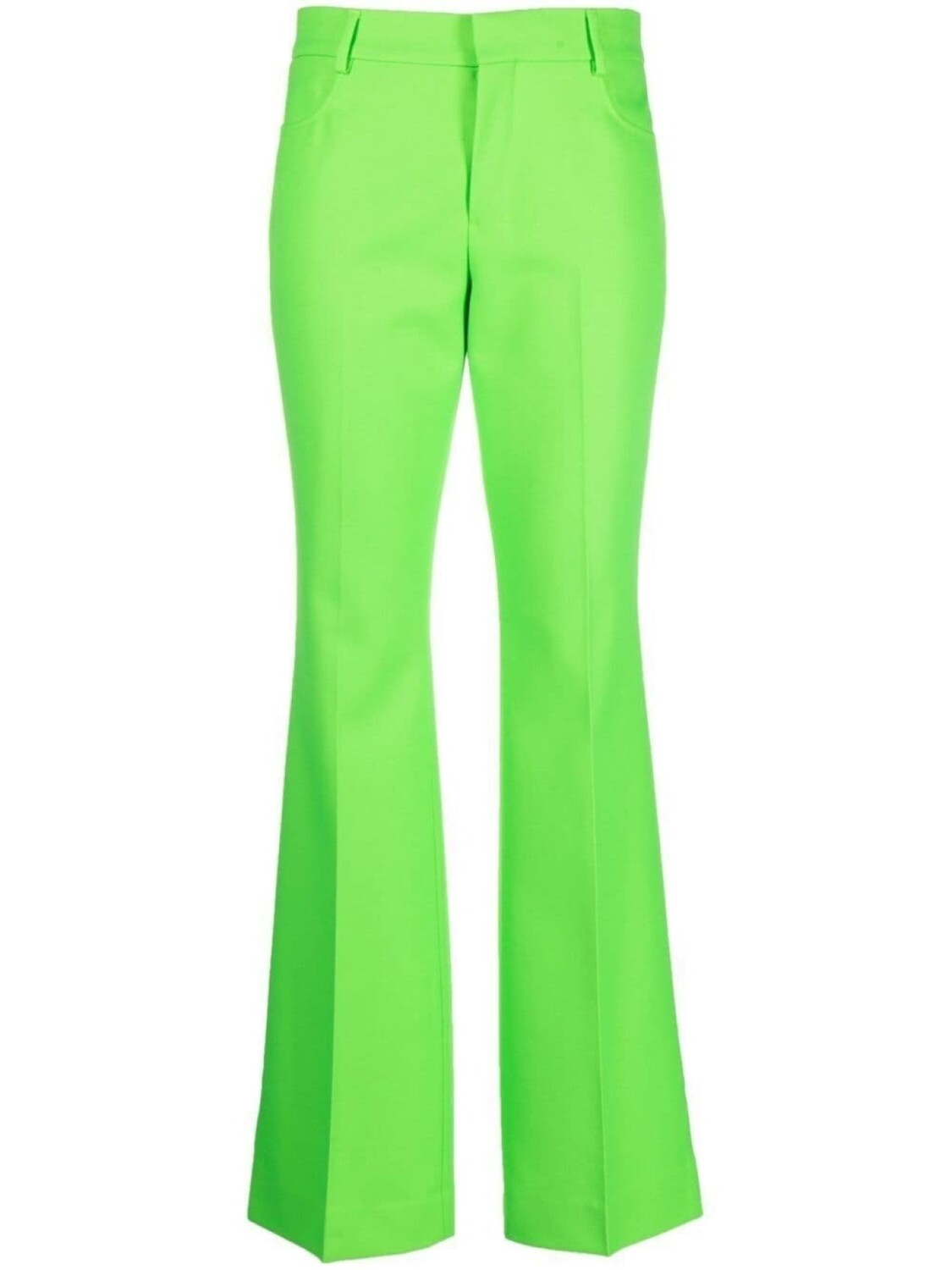 

AMI Paris straight-leg tailored trousers, зеленый