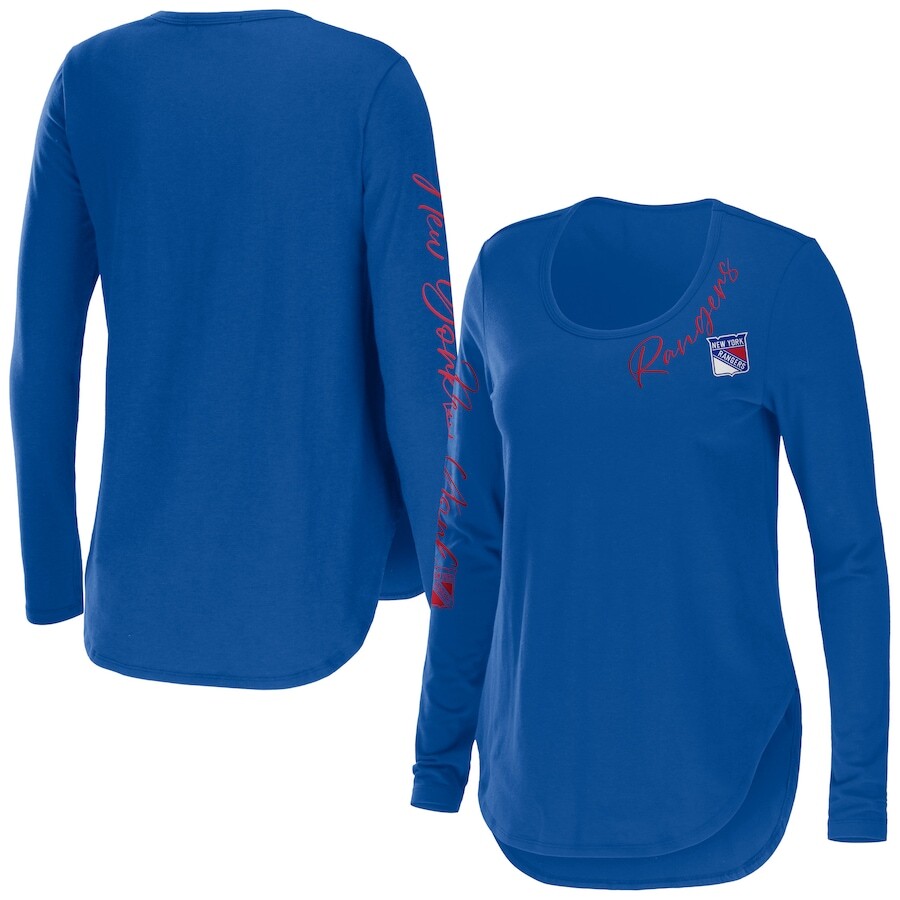 

Футболка с длинным рукавом WEAR by Erin Andrews New York Rangers, синий