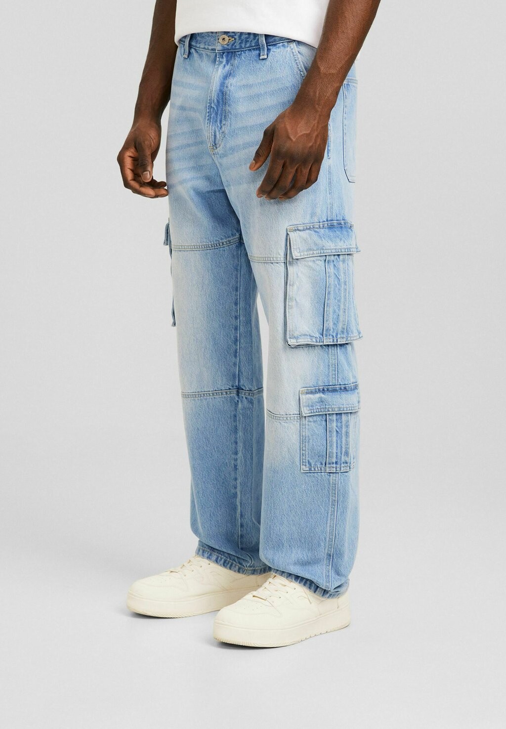 

Джинсы Baggy Baggy Bershka, цвет light blue denim
