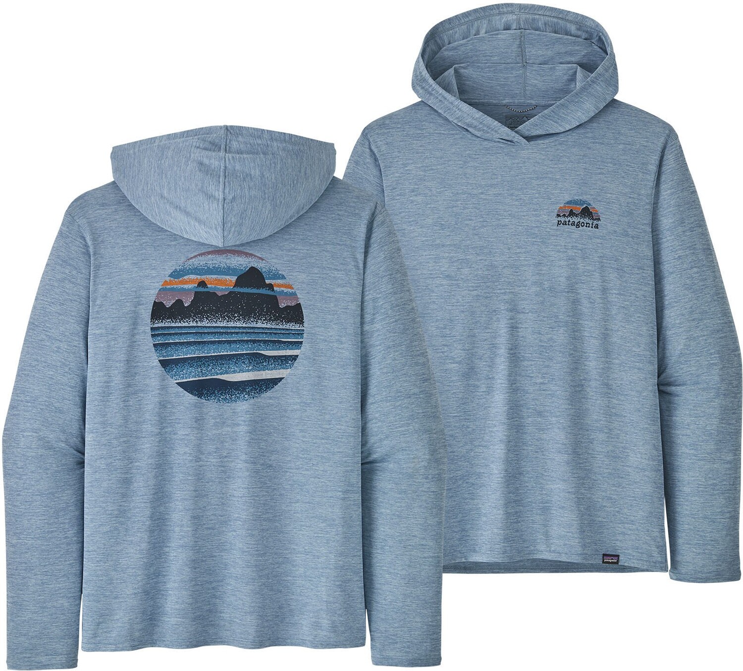 

Толстовка с рисунком Capilene Cool Daily, мужская Patagonia, синий