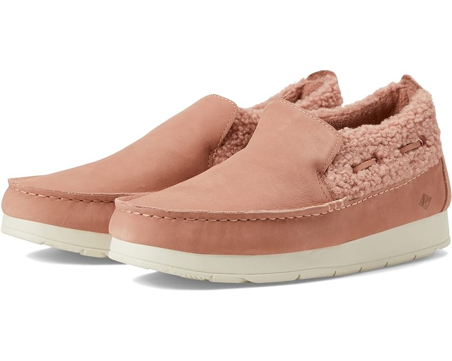 

Лоферы Sperry Moc-Sider Leather/Teddy, роза