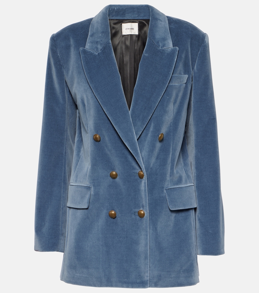 Бархатный пиджак Frame, синий цена и фото