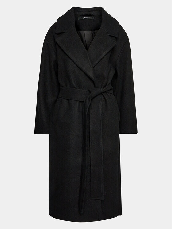 

Переходное пальто стандартного кроя Gina Tricot, черный
