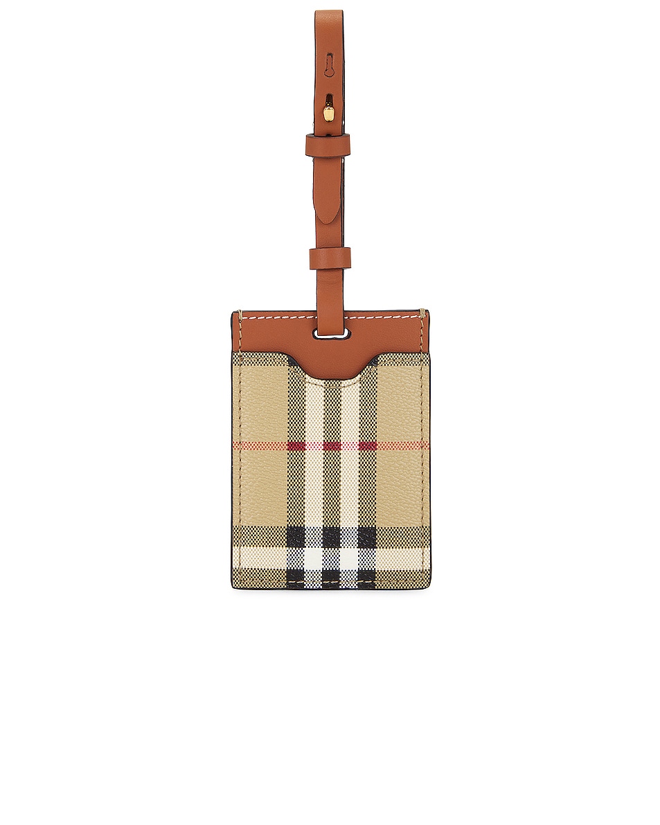 Сумка Burberry Patterned Luggage Tag, цвет Archive Beige