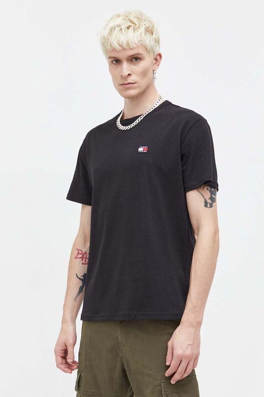 

Хлопковая футболка Tommy Jeans, черный