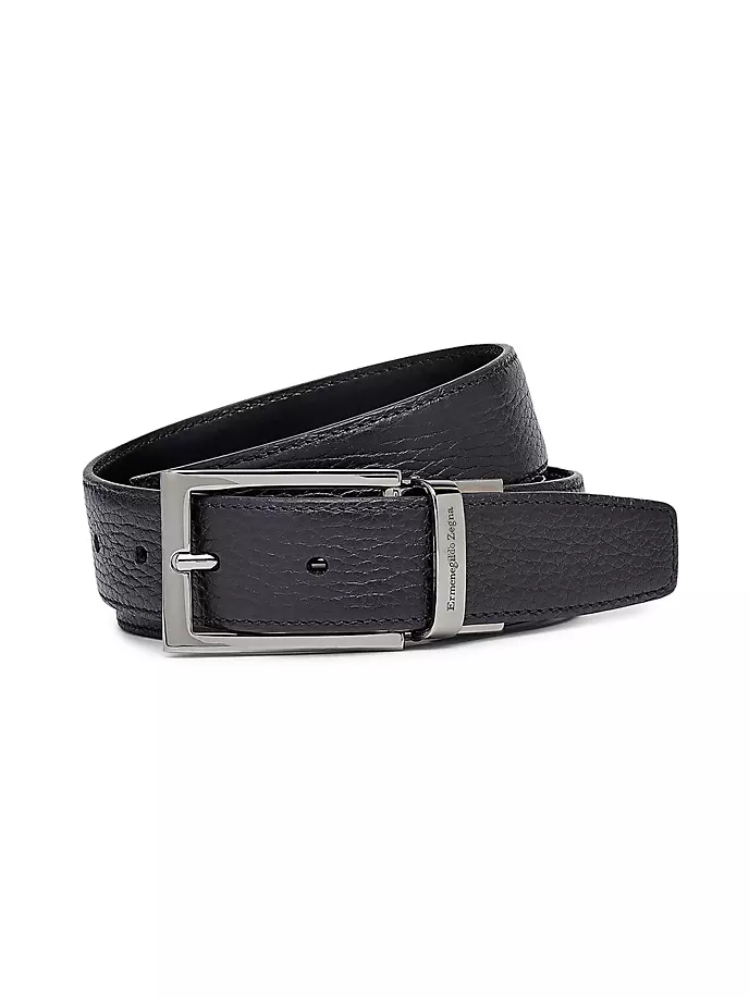 

Кожаный ремень для пошива одежды Zegna, черный