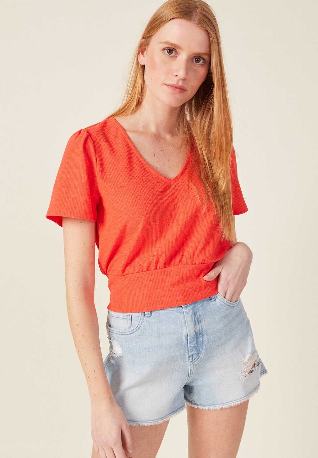 

Блузка BONOBO Jeans, оранжевый