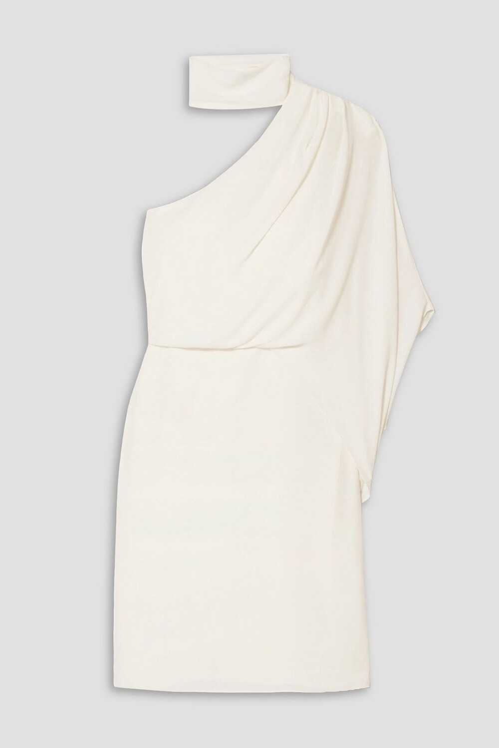 

Платье из крепа на одно плечо HALSTON, слоновая кость, Бежевый