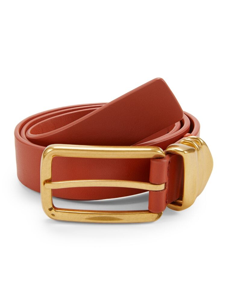 

Кожаный ремень Bottega Veneta, цвет Maple Gold