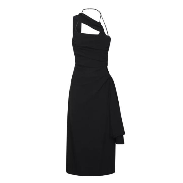 

Платье abanada midi dress Jacquemus, черный