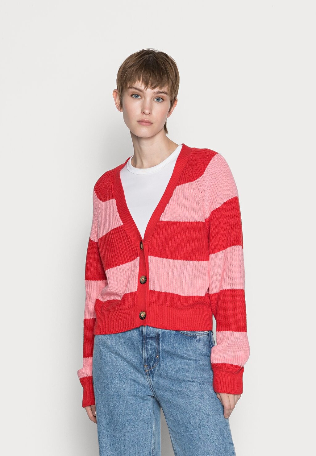 

Кардиган Monki, розовый/красный