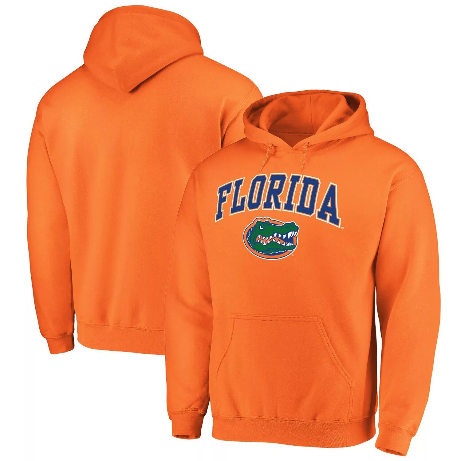 

Мужской оранжевый пуловер с капюшоном и логотипом Florida Gators Campus Fanatics