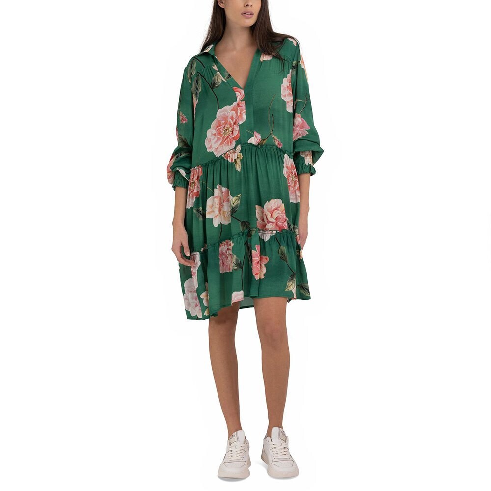 

Короткое платье Replay W9036A.000.73952 Long Sleeve, зеленый