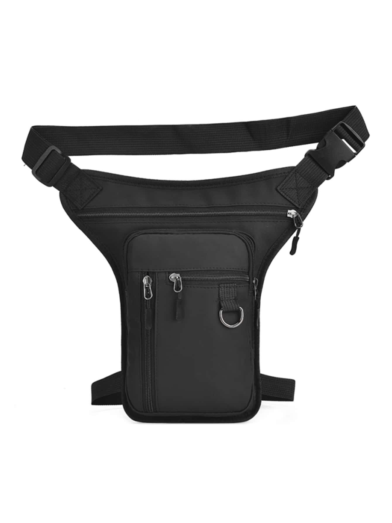 Мини-мужская минималистичная сумка для ног, нагрудная сумка, черный