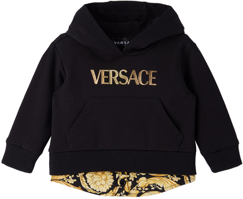 

Толстовка Baby Black Barocco Черная Versace