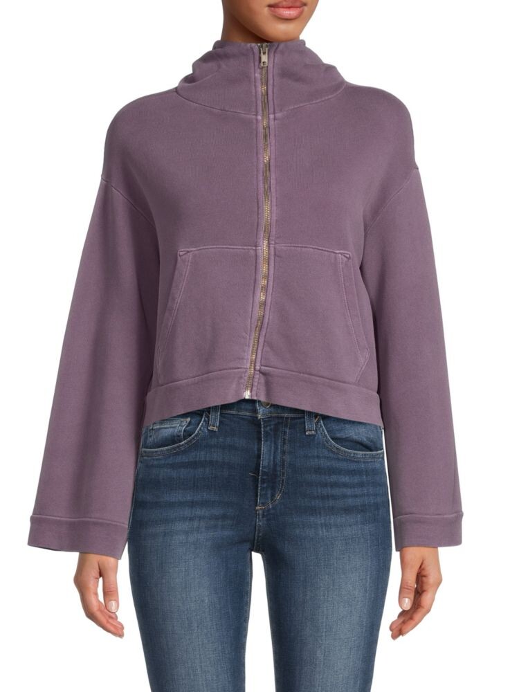 

Укороченная толстовка на молнии Wilder Nsf, цвет Pigment Purple