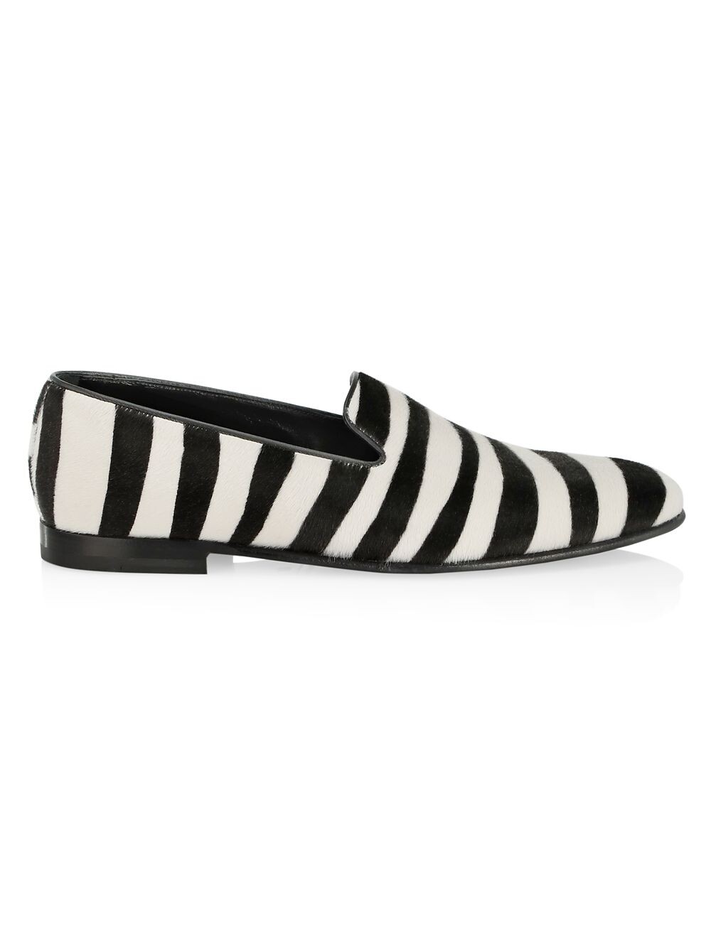 

Полосатые лоферы Mario Manolo Blahnik, черный