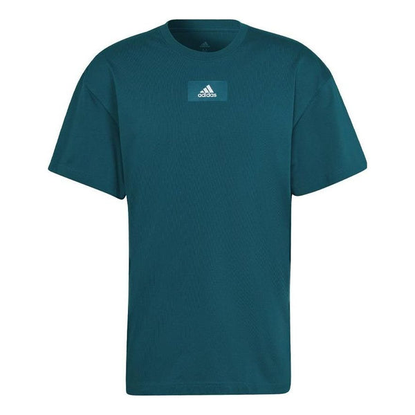 футболка adidas round neck short sleeve blue синий Футболка adidas Round Neck Short Sleeve Green, мультиколор